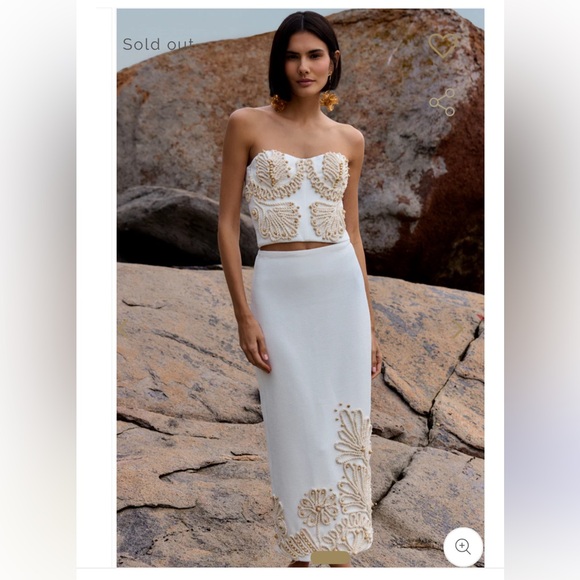 PatBO Dresses & Skirts - SET PatBO Dune Knit SET TOP 4 SKIRT 2